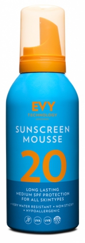 Evy Technology Sunscreen Mousse SPF 20 i gruppen Sol / Solkräm hos Hudotekets Webshop (05C54469602)