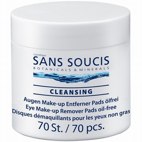 Sans Soucis Cleansing Eye Make-Up Remover Pads Oil-Free i gruppen Ansikte / �gon / �gonmakeup-remover hos Hudotekets Webshop (10124)