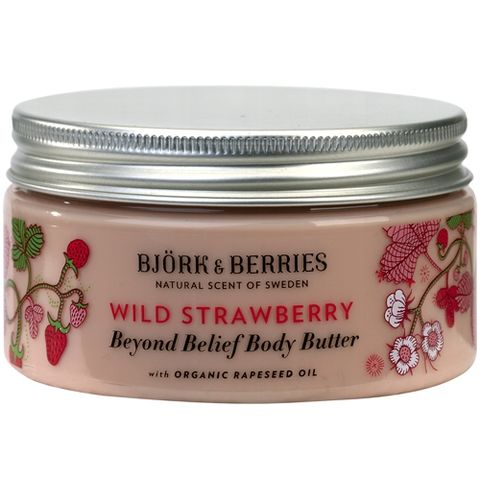 Bj�rk&Berries Wild Strawberry Beyond Belief Body Butter i gruppen Kropp / Creme & Lotion hos Hudotekets Webshop (HO202)