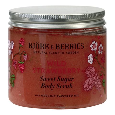 Bj�rk&Berries Wild Strawberry Sweet Sugar Body Scrub i gruppen Kropp / Peeling & Scrub hos Hudotekets Webshop (HO650)