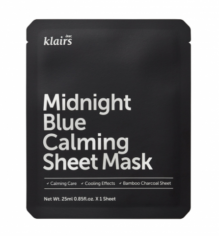 Klairs Midnight Blue Calming Sheet Mask  i gruppen Ansikte / Ansiktsmask hos Hudotekets Webshop (K123)