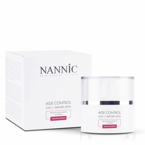Nannic Age control - Oily / Impure Skin i gruppen Ansikte / Ansiktskräm / 24-h kräm / 24h-kräm för fet hud hos Hudotekets Webshop (Nannicoily)