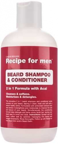 Recipe for men Beard Shampoo & Conditioner i gruppen Eko & vegan / Vegansk hårvård hos Hudotekets Webshop (R051)