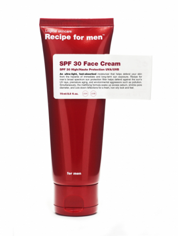 Recipe for men SPF 30 Face Cream i gruppen Eko & vegan / Vegansk hudvård hos Hudotekets Webshop (R053)