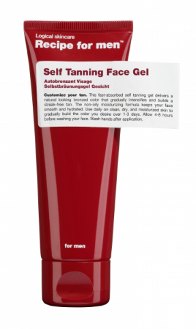 Recipe for men Self Tanning Face Gel i gruppen Brun utan sol hos Hudotekets Webshop (RFM070)