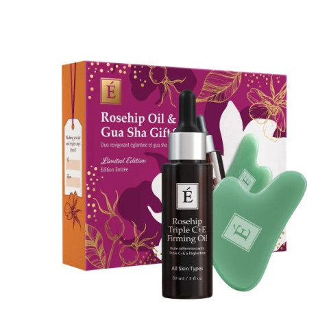 Eminence Organics Rosehip Oil & Gua Sha Gift Set i gruppen Ansikte / Serum & olja hos Hudotekets Webshop (e-919RGS)