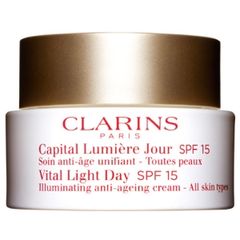 Clarins Vital Light Day Illuminating Anti-Ageing Cream All Skin Types SPF 15