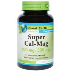 Great Earth Vitamins Super Cal-Mag 600 mg 300 mg Tablett