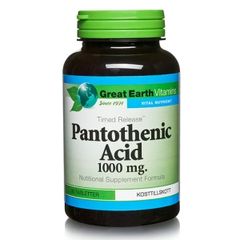 Great Earth Vitamins Pantothenic Acid