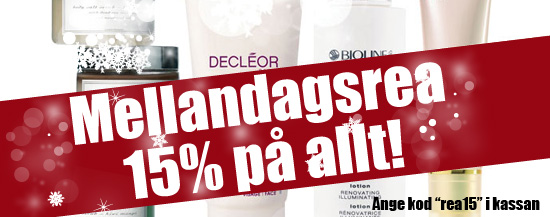 Mellandagsrea Webshop 15% på allt