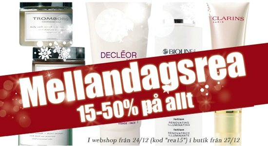 Mellandagsrea Webshop 15% på allt