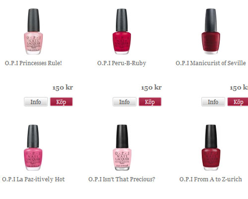 O.P.I Nagellack