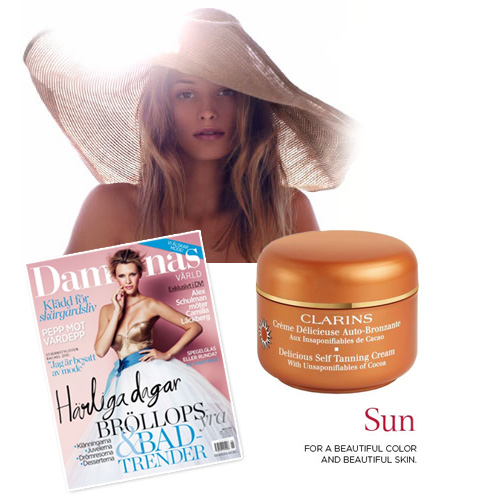 Clarins delicious self tanning cream