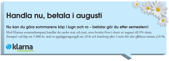 klarna sommar kampanj