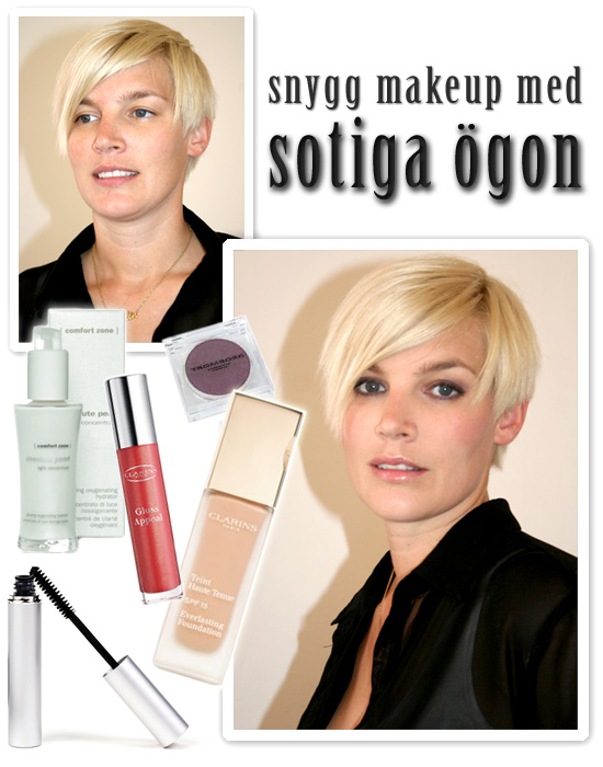 makeup med sotiga ögon