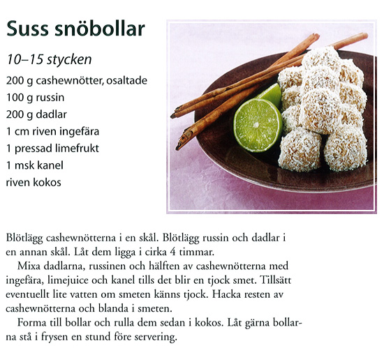 suss snöbollar - fredagsmys