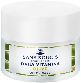 Sans Soucis Daily Vitamins Sensitive Detox Gentle 24-h Care i gruppen Ansikte / Ansiktskräm / Nattkräm / Känslig hud hos Hudotekets Webshop (10311)