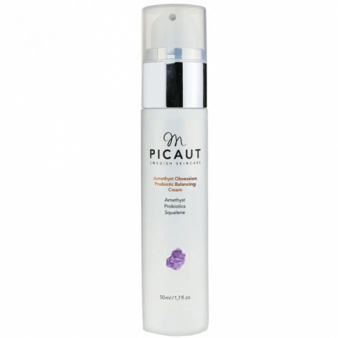 M Picaut Amethyst Obsession Probiotic Balancing Cream i gruppen Ansikte / Ansiktskräm / 24-h kräm / 24h-kräm för fet hud hos Hudotekets Webshop (110452)