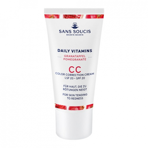 Sans Soucis Daily Vitamins CC Color Correction Cream SPF 20 For Skin Tending To Redness | Makeup - Bas - BB, CC, DD - Cream | Apoteka