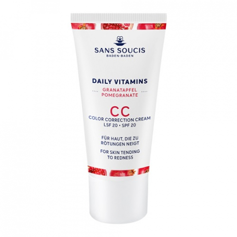 Sans Soucis Daily Vitamins CC Color Correction Cream SPF 20 For Skin Tending To Redness i gruppen Makeup / Bas / BB, CC, DD - Cream hos Hudotekets Webshop (12073)