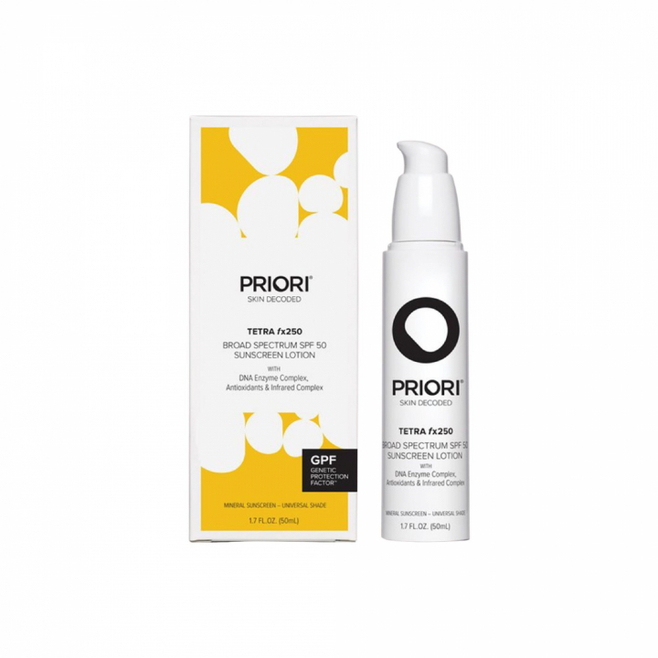 Priori TETRA Sunscreen Lotion High Protection SPF 50 Kort Datum