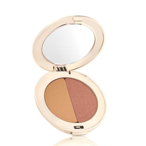 Jane Iredale PurePressed Eye Shadow Duo Golden Peach i gruppen Makeup / Ögon / Ögonbryn hos Hudotekets Webshop (13527)