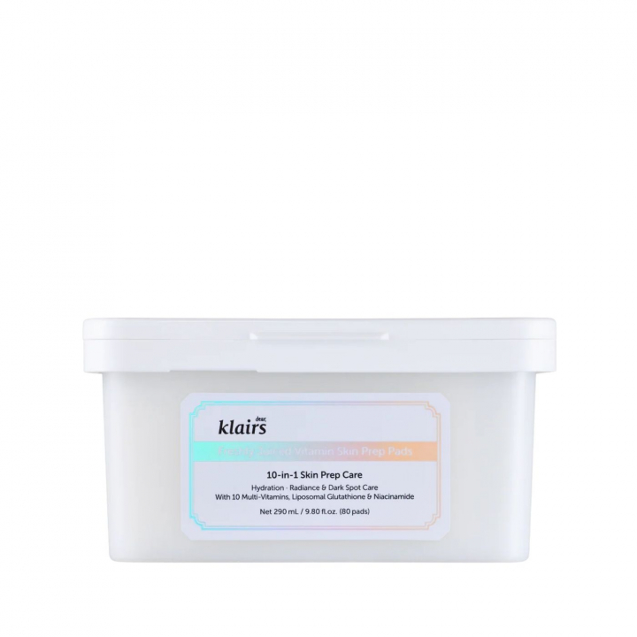 KLAIRS Freshly Juiced Vitamin Skin Prep Pads 80 pads | Hudtyp - tillstånd - Ojämn hudstruktur | Apoteka