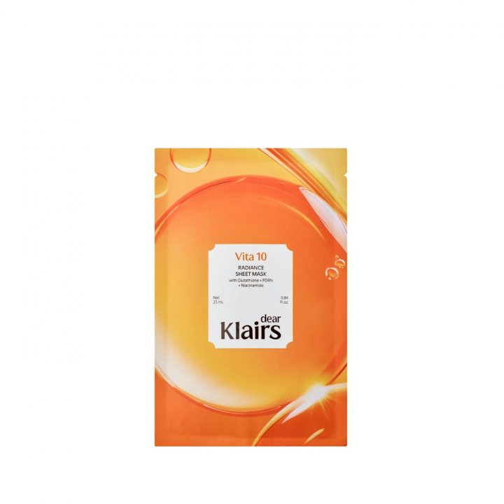 Klairs Vita 10 Radiance Sheet Mask 1 st | Ansiktsvård - Ansiktsmask | Apoteka