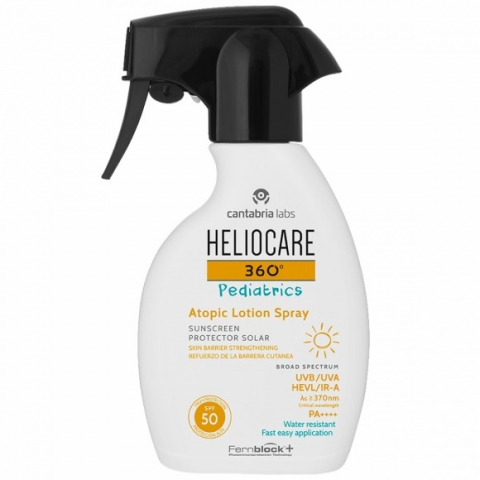 Heliocare 360° Pediatrics Atopic Lotion Spray SPF 50 i gruppen Sol / Solkräm för barn hos Hudotekets Webshop (17105)