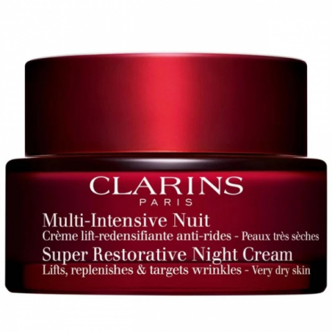 Clarins Super Restorative Night Cream For Very Dry Skin i gruppen Ansikte / Ansiktskräm / Nattkräm / Mogen hud hos Hudotekets Webshop (20173)