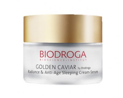 Biodroga Golden Caviar Radiance & Anti-Age Sleeping Cream-Serum i gruppen Ansikte / Ansiktskräm / Nattkräm / Mogen hud hos Hudotekets Webshop (20613)