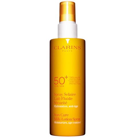 Clarins Sun Care Milk-Lotion Spray SPF 50+ i gruppen Kropp hos Hudotekets Webshop (20742000-3)