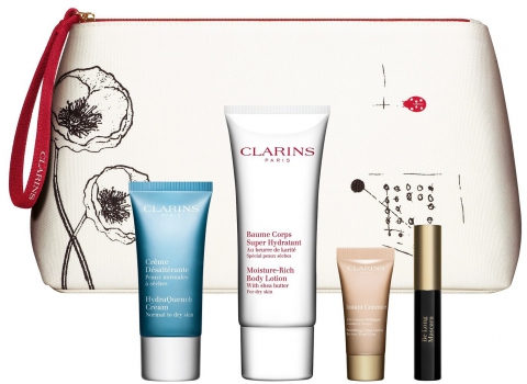 Clarins necessär, Gåva! i gruppen Ansiktsvård / Kit & Paket hos Hudotekets Webshop (20816000125)