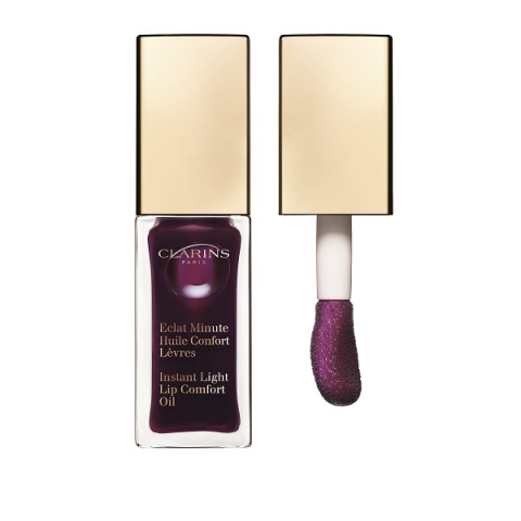 Clarins Instant Light Lip Comfort Oil 08 Blackberry i gruppen Makeup / Läppar / Läppglans hos Hudotekets Webshop (22107008-9)