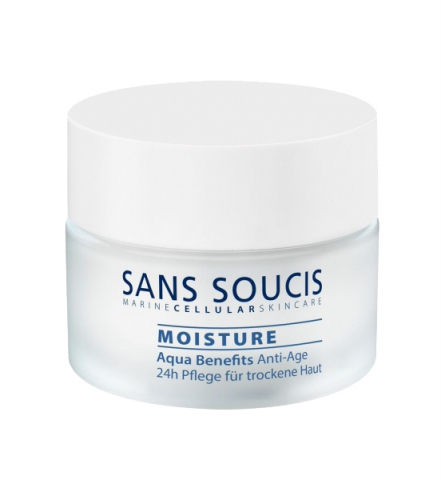 Sans Soucis Aqua Benefits Anti Age 24h Care Dry Skin i gruppen Ansikte / Ansiktskräm / 24-h kräm / 24h-kräm för torr hud hos Hudotekets Webshop (24620)