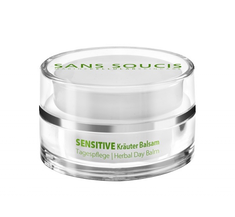 Sans Soucis Sensitive Herbal Day Balm Travelsize i gruppen Ansikte / Ansiktskräm / Dagkräm / Känslig hud hos Hudotekets Webshop (25032)