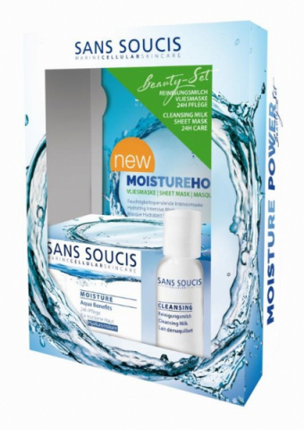 Sans Soucis Aqua Benefits Power Moisture Beauty Set i gruppen Ansikte / Ansiktskräm / 24-h kräm / 24h-kräm för mogen hud hos Hudotekets Webshop (25106)