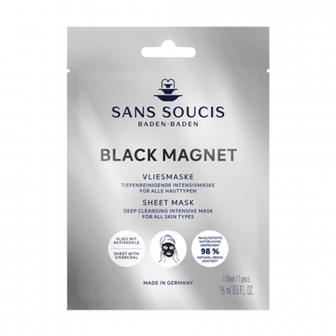 Sans Soucis Black Magnet Sheet Mask i gruppen Ansikte / Ansiktsmask / Mogen hud hos Hudotekets Webshop (25130)