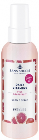 Sans Soucis Daily Vitamins Pink Grapefruit Glow C Spray i gruppen Ansikte / Rengöringsritualen / Face mist hos Hudotekets Webshop (25285)