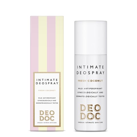 DeoDoc Intimate Deospray Fresh Coconut 50 ml i gruppen Intimprodukter  hos Hudotekets Webshop (34350)