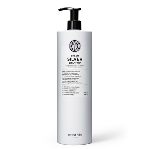 Maria Nila Sheer Silver Shampoo 1000ml i gruppen Hår / Schampo / Silverschampo hos Hudotekets Webshop (3643)
