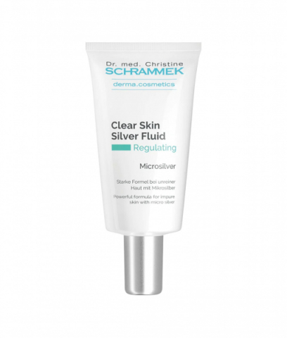 Dr. Schrammek Clear Skin Silver Fluid i gruppen Ansikte / Ansiktskräm / 24-h kräm / 24h-kräm för fet hud hos Hudotekets Webshop (407000)