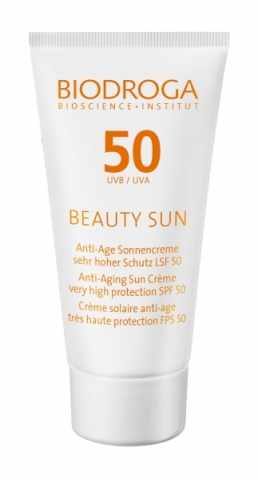 Biodroga Beauty Sun Anti-Ageing Sun Cream for Face SPF 50 i gruppen Sol / Solkräm hos Hudotekets Webshop (43586)