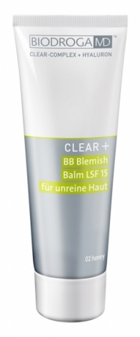 Biodroga MD CLEAR + BB Cream Blemish Balm SPF 15 Honey 02 i gruppen Makeup / Bas / BB, CC, DD - Cream hos Hudotekets Webshop (43614)