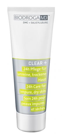 Biodroga MD Clear + 24h Care for Impure Dry Skin i gruppen Ansikte / Ansiktskräm / Nattkräm / Torr hud hos Hudotekets Webshop (43618)