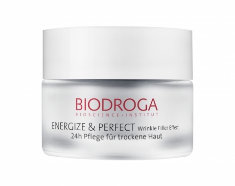 Biodroga Energize & Perfect 24-hour Care Dry Skin i gruppen Ansikte / Ansiktskräm / 24-h kräm / 24h-kräm för torr hud hos Hudotekets Webshop (44217)