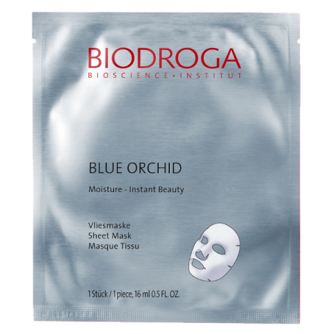 Biodroga Blue Orchid Moisture Instant Beauty Sheet Mask i gruppen Ansikte / Ansiktsmask / Kombinerad hud hos Hudotekets Webshop (45402)