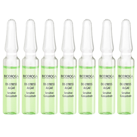 Biodroga De-Stress Algae Sensitive Beauty Concentrate Ampoule X 7 i gruppen Ansikte / Ampuller & Kurer / Kombinerad hud hos Hudotekets Webshop (45463)