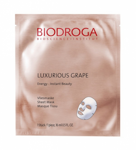 Biodroga Luxurious Grape Energy Instant Beauty Sheet Mask X 1 i gruppen Ansikte / Ansiktsmask / Kombinerad hud hos Hudotekets Webshop (45466)