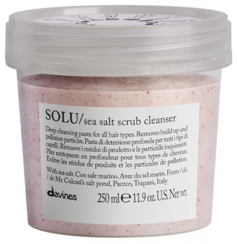 Davines Essential Haircare Solu Sea Salt Scrub Cleanser i gruppen Hår / Specialvård / Fet hårbotten hos Hudotekets Webshop (51069)